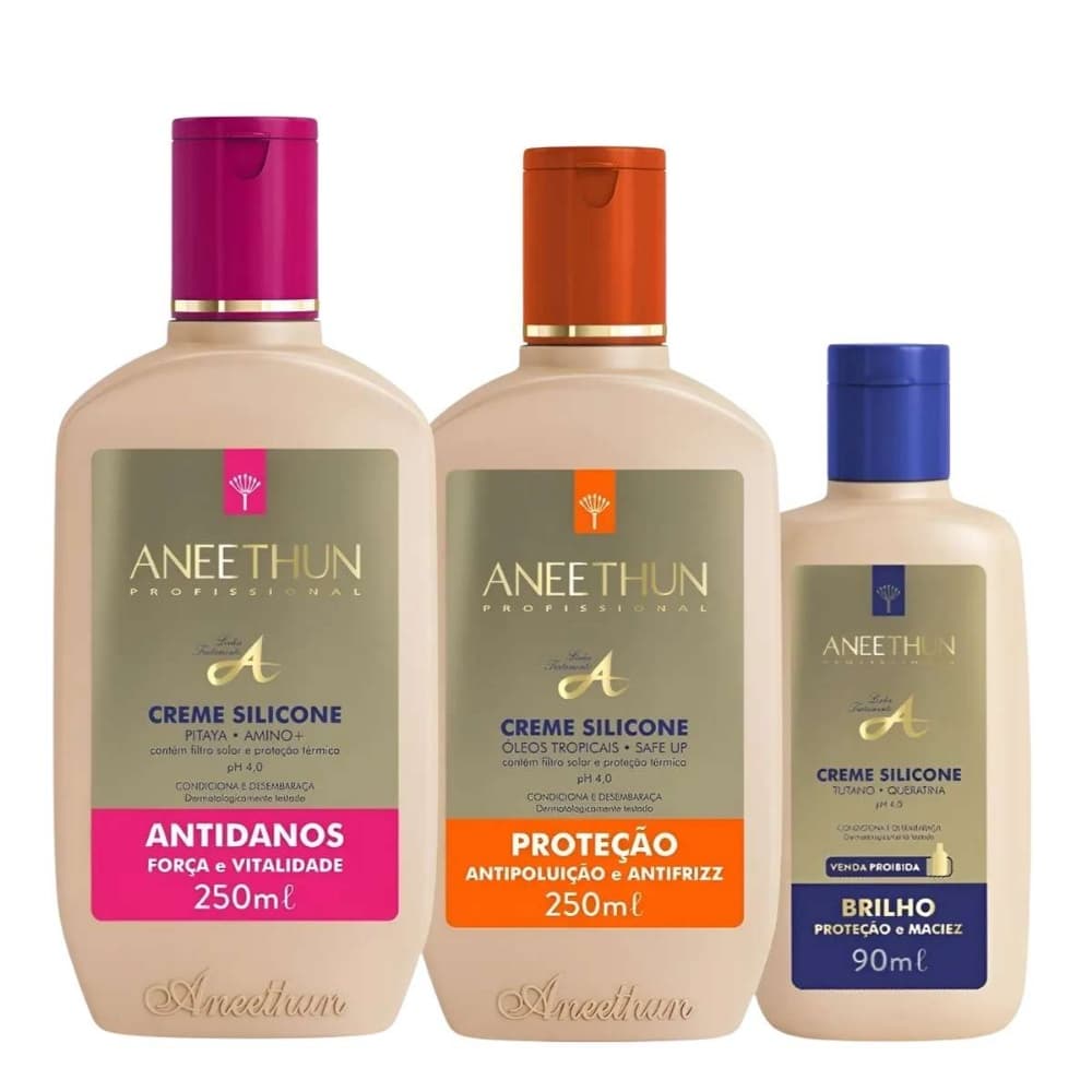 KIT PROMOCIONAL ANEETHUN CREME DE SILICONE 590ML