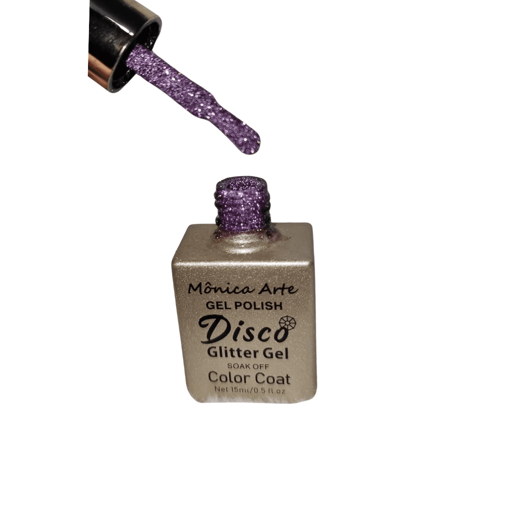ESMALTE EM GEL POLISH DISCO GLITTER GEL 17 - MONICA ARTE