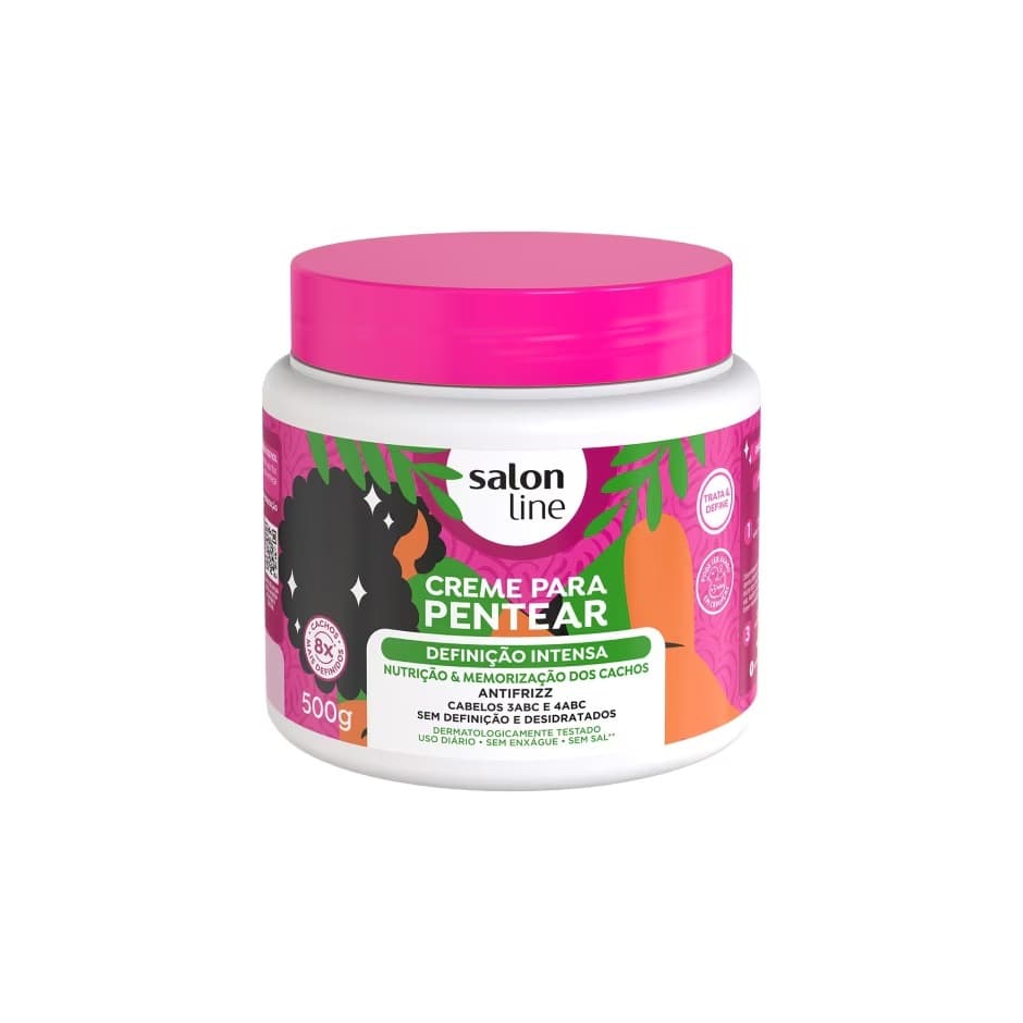 CREME PARA PENTEAR SALON LINE DEFINIÇÃO INTENSA 500G