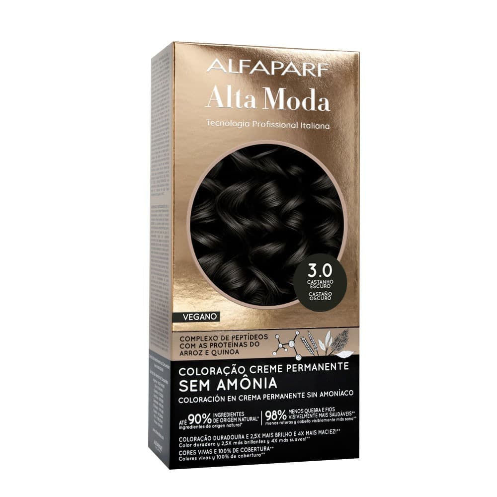TINTURA ALFAPARF ALTA MODA 3,0-CASTANHO CLARO PROFISSIONAL