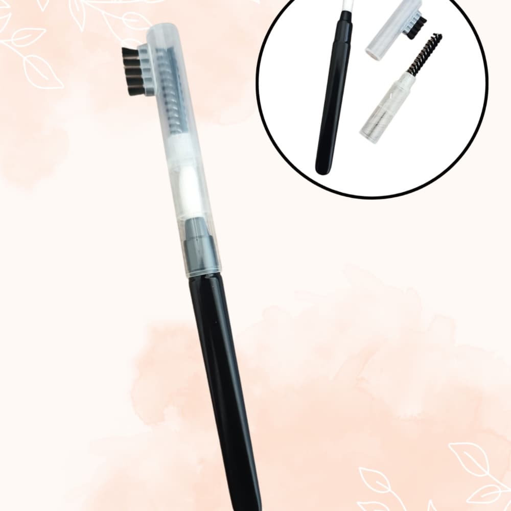 KIT PINCEL P/ SOBRANCELHA COM MINI PENTE