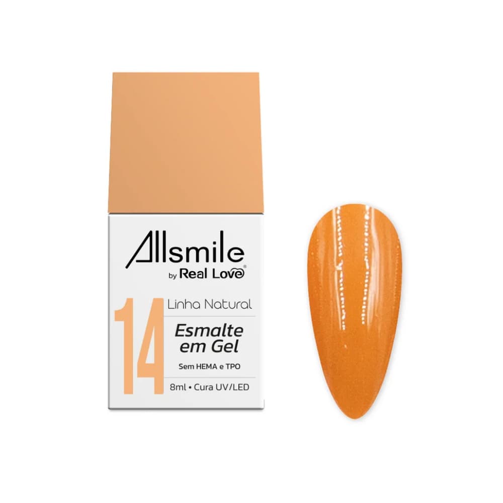 YN-01-14 - ESMALTE EM GEL REAL LOVE LINHA NATURAL 10ML CAIXA COM 6 PCS