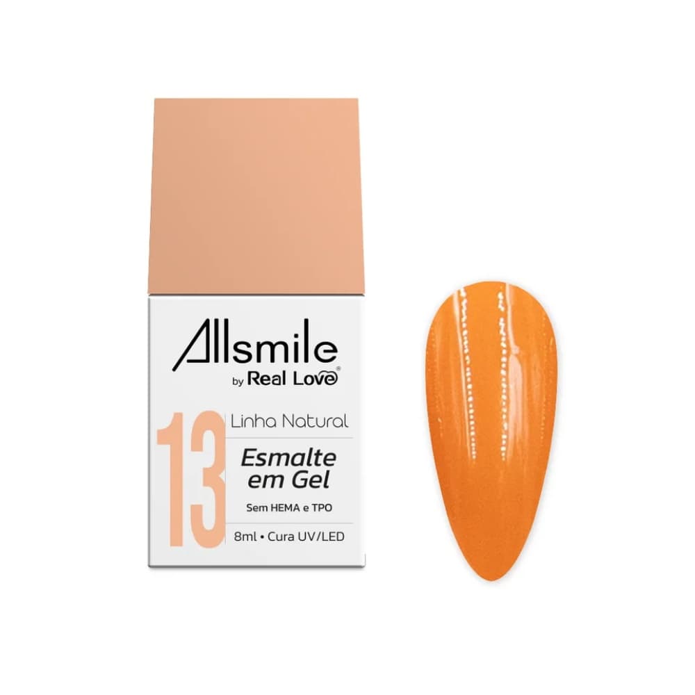 YN-01-13 - ESMALTE EM GEL REAL LOVE LINHA NATURAL 10ML CAIXA COM 6 PCS