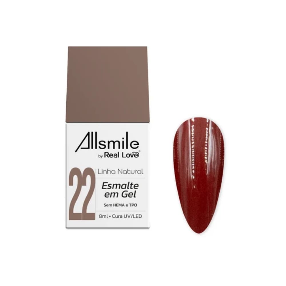 22 - ESMALTE EM GEL REAL LOVE LINHA NATURAL