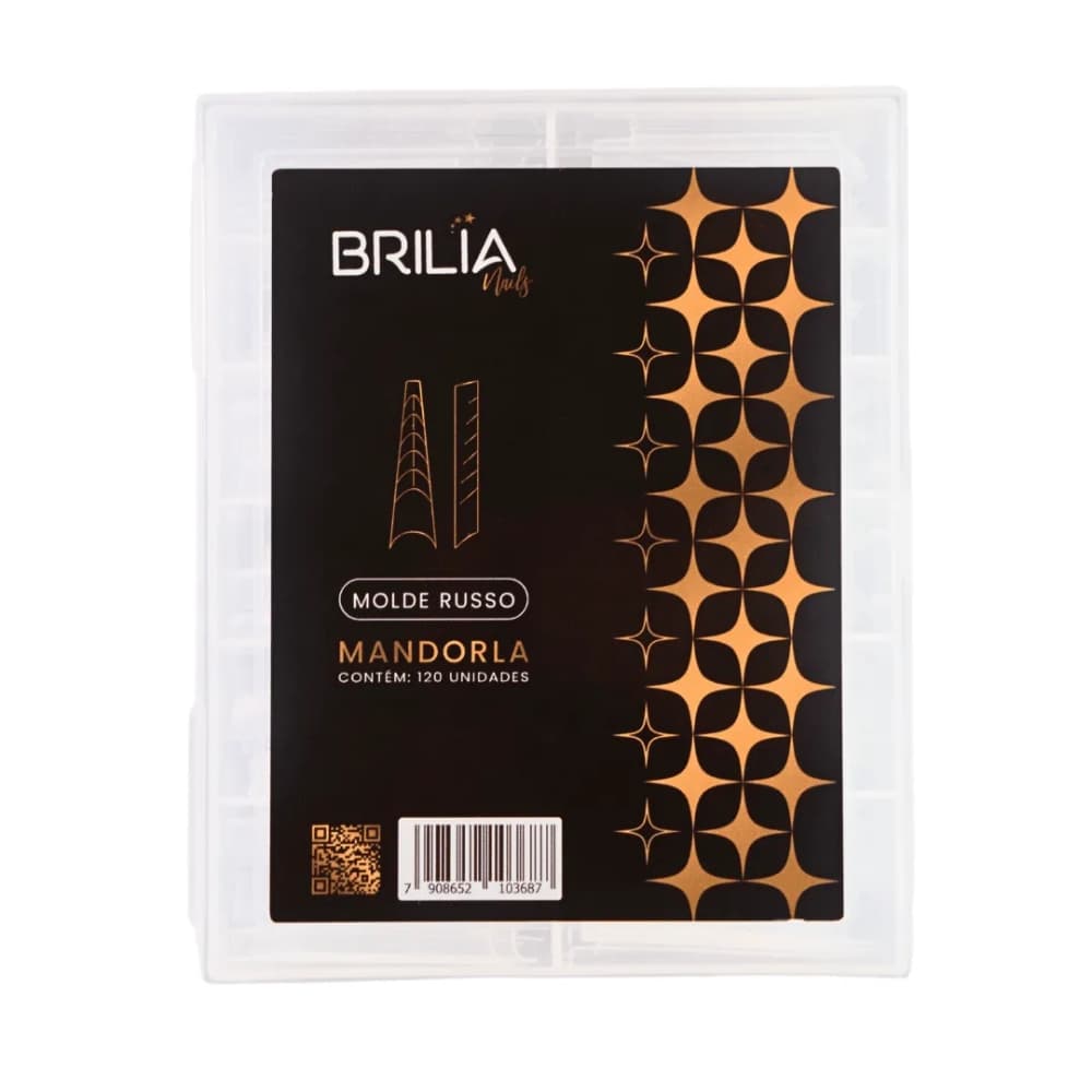 Molde Russo Mandorla 120un Brilia Nails