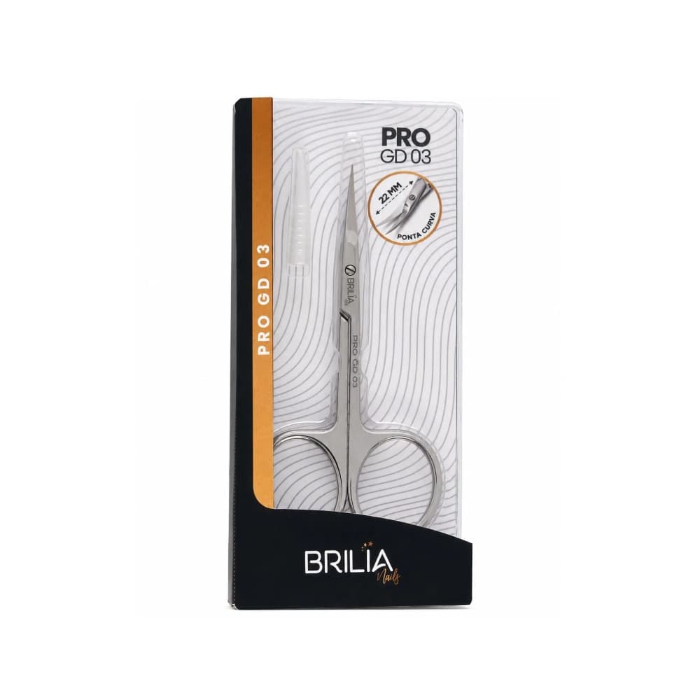 Tesoura de Cuticula PRO GD 03 Brilia Nails