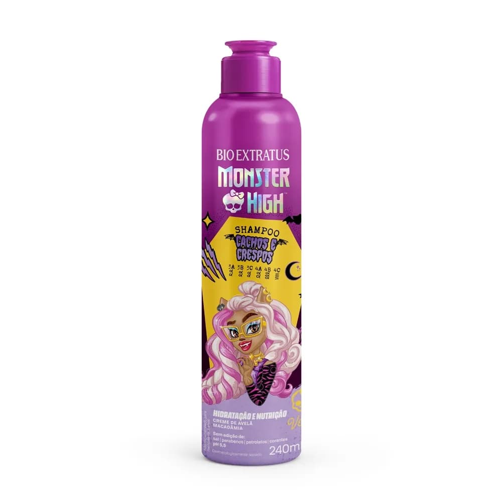 MOSTER HIGH SHAMPOO HIDRATAÇÃ E NUTRIÇÃO 240ML