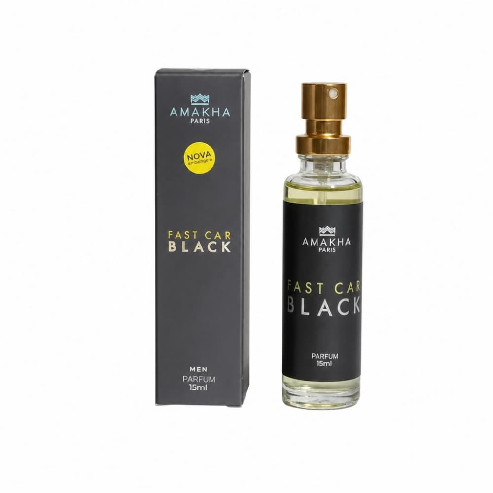 PERFUME ARABE MINIATURA FAST CAR BLACK 15ML